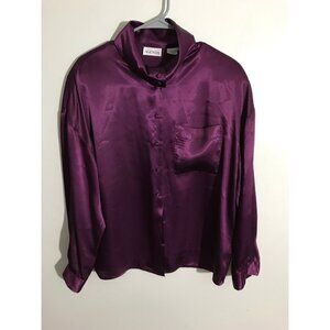 Vintage Agenda Top Womens 12  Button Up Blouse  USA Made